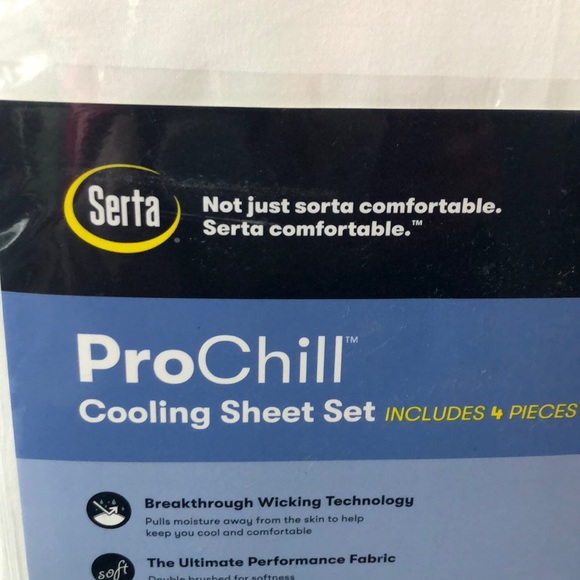 Serta Pro Chill King Sheet Set New In 